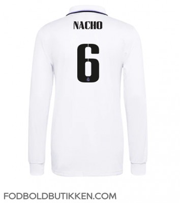 Real Madrid Nacho #6 Hjemmebanetrøje 2022-23 Langærmet